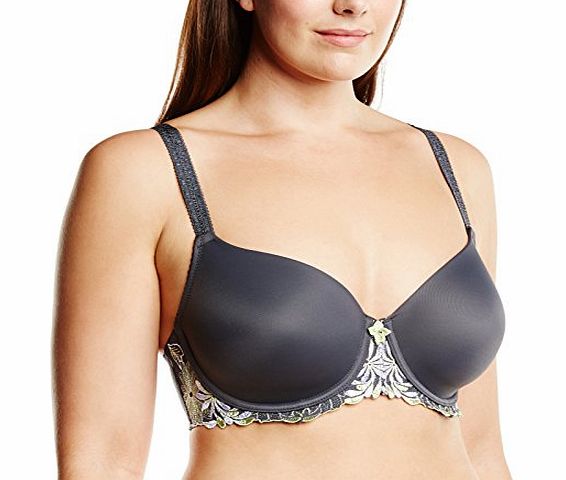 Pour Moi Womens St Tropez T-Shirt Everyday Bra, Grey (Titanium), 38F