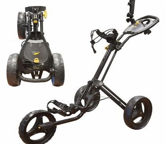 ``NEW 2014`` POWAKADDY TWINLINE 4 GOLF TROLLEY BLACK