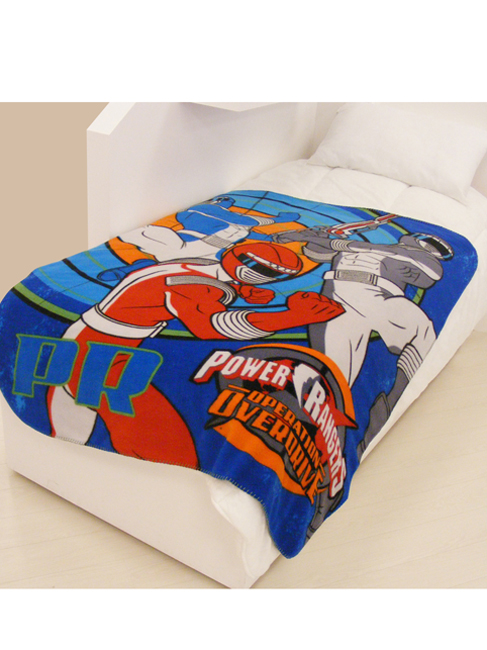 Power Rangers Operation Overdrive Blue Fleece Blanket 125 x 150cm