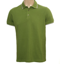 Green Pique Polo Shirt