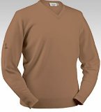 Precise Glenbrae Golf Lambswool Sweater Camel XL