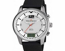 Precision Mens Radio Controlled Black Silicone