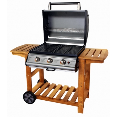 Premier Adelaide Roaster 3 Burner Gas Barbecue with Hood