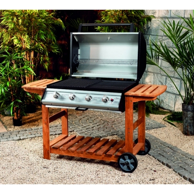 Premier Adelaide Silverline Roaster BBQ with Hood (4 Burner)