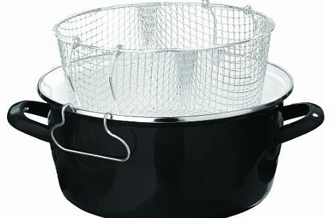 Premier Housewares 6 X 33 X 27 cm 5 L Deep Fryer with Pyrex Lid, Black