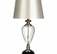 Premier Housewares Pearlised glass and metal table lamp