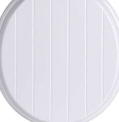 Premier Housewares White Panel Effect Toilet Seat