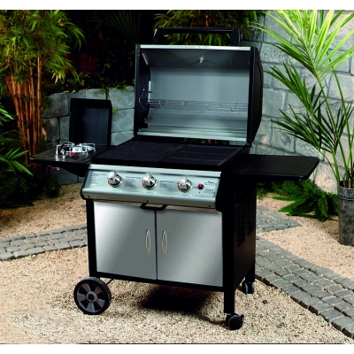 Premier Silverline Taunton Deluxe Barbecue (3 Burner) with Side Burner