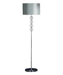 Premium 4 Glass Balls Silk Floor Lamp