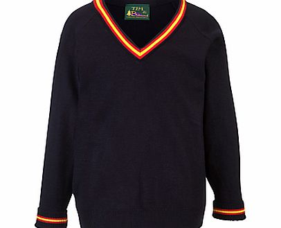 Presdales School Acrylic Pullover, Navy