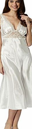 Presence Womens Ivory Bridal Lace Long Nightdress 12