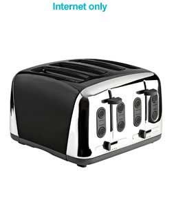 Prestige Deco 4 Slice Black Toaster