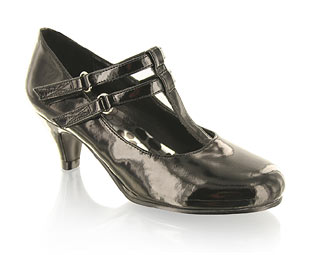 Priceless Cute Patent T-Bar Court Shoe