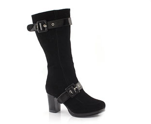 Priceless Funky Suede Look Platform Boot