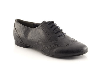 Lace Up Brogue Detail Shoe