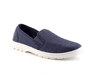 Simple Twin Gusset Canvas Shoe