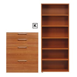 Prima Office Furniture Half Cupboard/Bookcase -