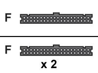 ATA100 2 DEVICE; 80 WIRE CABLE