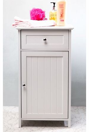 TALL WHITE WOOD BATHROOM STORAGE CABINET CHEST DRAWER