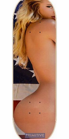 Primitive Stripes Skateboard Deck - 7.75 inch