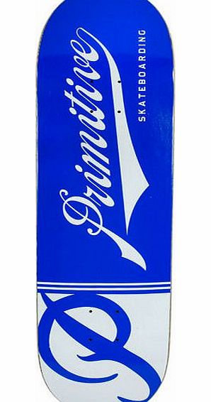 Primitive Union Script Blue Skateboard Deck -