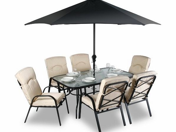 Primrose Alium Hadleigh 6 Seater Garden Dining Set