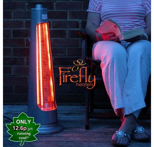 Primrose Firefly 900W Streamline Rotating Electric Heater with 2 Power Settings