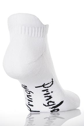 Pringle Ladies 3 Pair Pringle Johanne Cushion Trainer Sock White