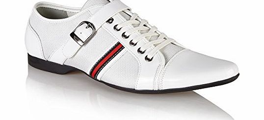 MENS DESIGNER WEDDING ITALIAN FORMAL OFFICE WORK CASUAL PARTY DRESS BOYS SHOES SIZE White, UK 6 / EU 40