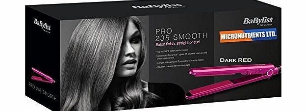 Pro 235 Styler Babyliss Pro 235 Styler Salon smooth,Straighten or Curl Model 2082JU