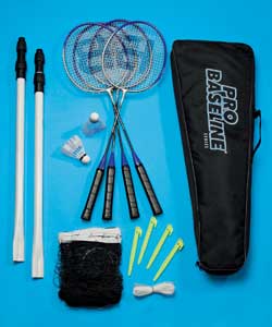 Baseline 4 Player Badminton Set