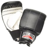 Pro-Box Black Nu-Buck Punch-Bag Mitts Medium