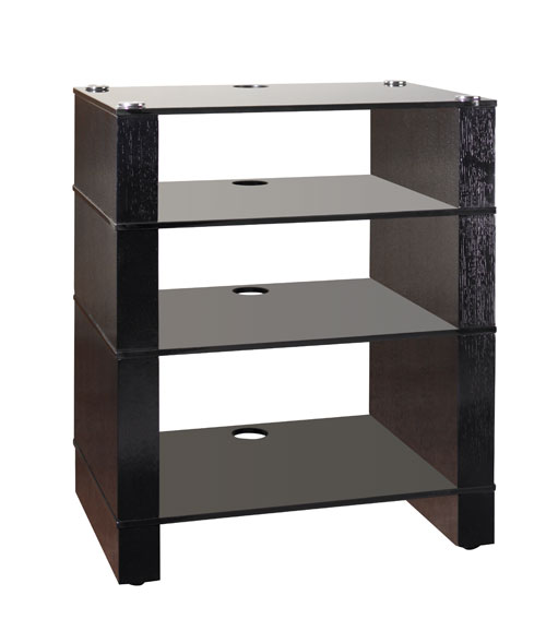 Blok 400 Stax Series Hifi/TV Stand. - Black Oak