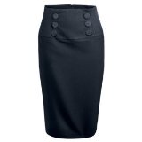 Promod La redoute creation sheath skirt, 65 cm long black 014