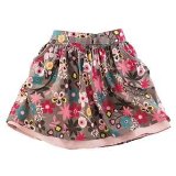 Promod Okids girls floral print skirt by vertbaudet printed 6y