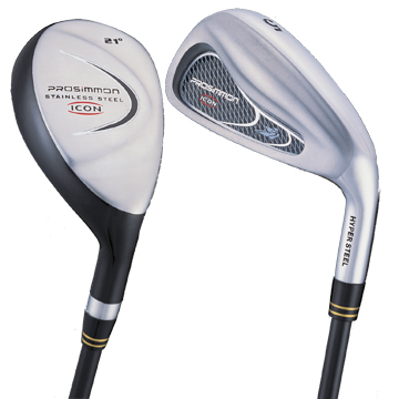 prosimmon ICON STEEL IRON SET inc 2 Hybrid Woods