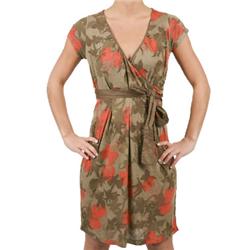 Ladies Skyline Wrap Dress - Mud