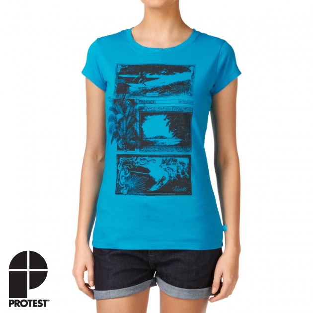 Womens Protest Pioneer T-Shirt - Bluebay