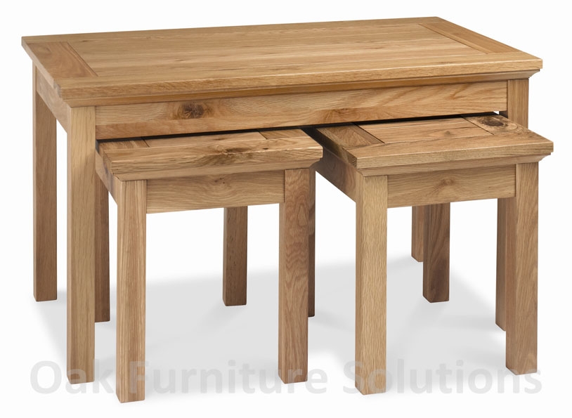 Oak Nest of Coffee Tables