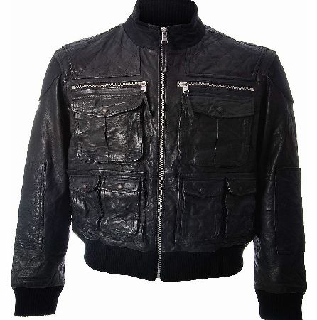 Prps Wovenhood Leather Bomber