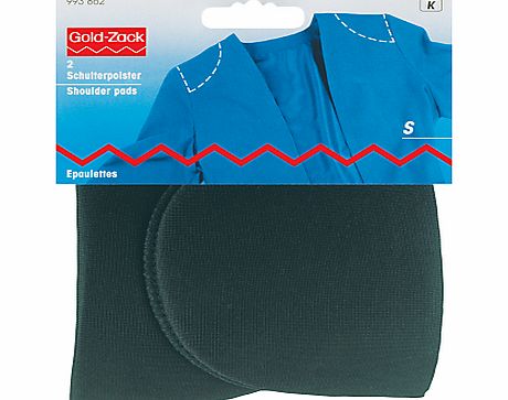 Prym Gold-Zack Set-In Black Shoulder Pads, 1 Pair