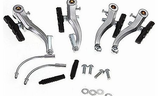 MTB Mountain Bike Bicycle Cycling V-Brake Set Front+Rear Brake Kit