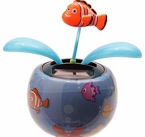 Puckator FF39 Solar-Powered Clown Fish Ornament 10 x 6.5 x 10cm