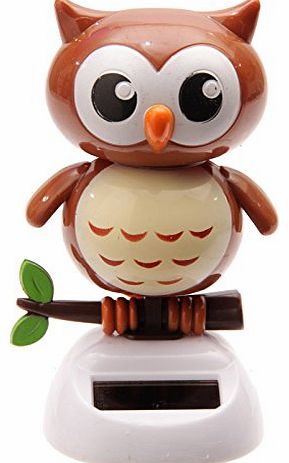 Puckator FF43 Solar-Powered Owl Ornament 6 x 6 x 10cm