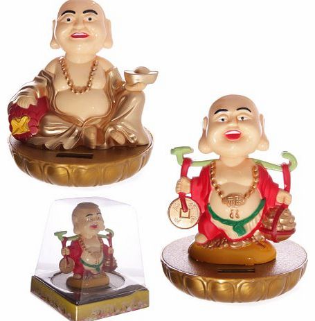 Puckator Solar Powered Flip Flap ~ Chinese Buddha