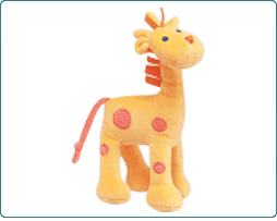 Pudding Club RATTLE CUSTARD GIRAFFE