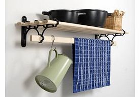 Kitchen Shelf Rack (Black - 0.9M / 2.11ft)