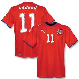 Puma 08-09 Czech Republic Home shirt   Nedved No.11