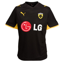 AEK Athens FC Home Shirt 2008/09.