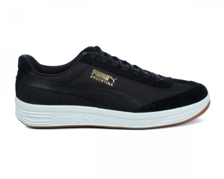 Puma Argentina FIL Black/White Canvas Trainers